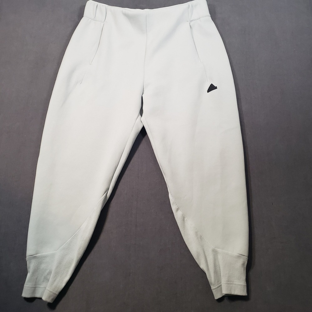 Adidas Z.N.E. Premiumโ Pants Womens XL Silver Green Joggers IN5141